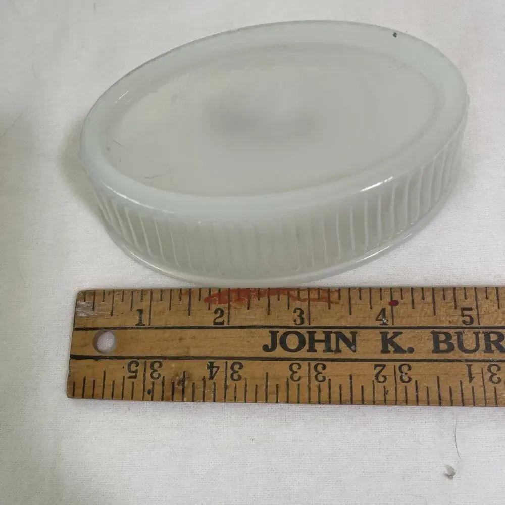 Milk Glass Oval Ramekins X3- Different Sizes and Shades.